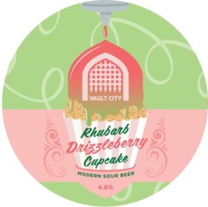 Vault City Rhubarb Drizzleberry Cupcake 0,44